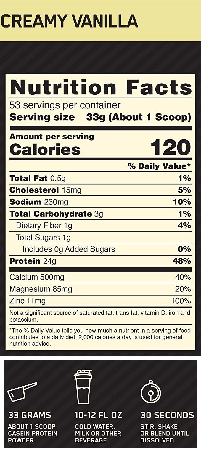Optimum Nutrition Gold Standard 100% Casein спортивное питание Минск Гомель