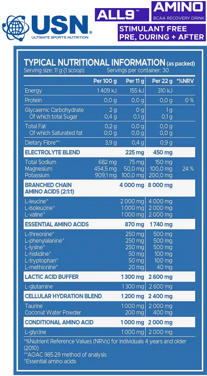 USN ALL9™ Amino спортивное питание Минск Гомель